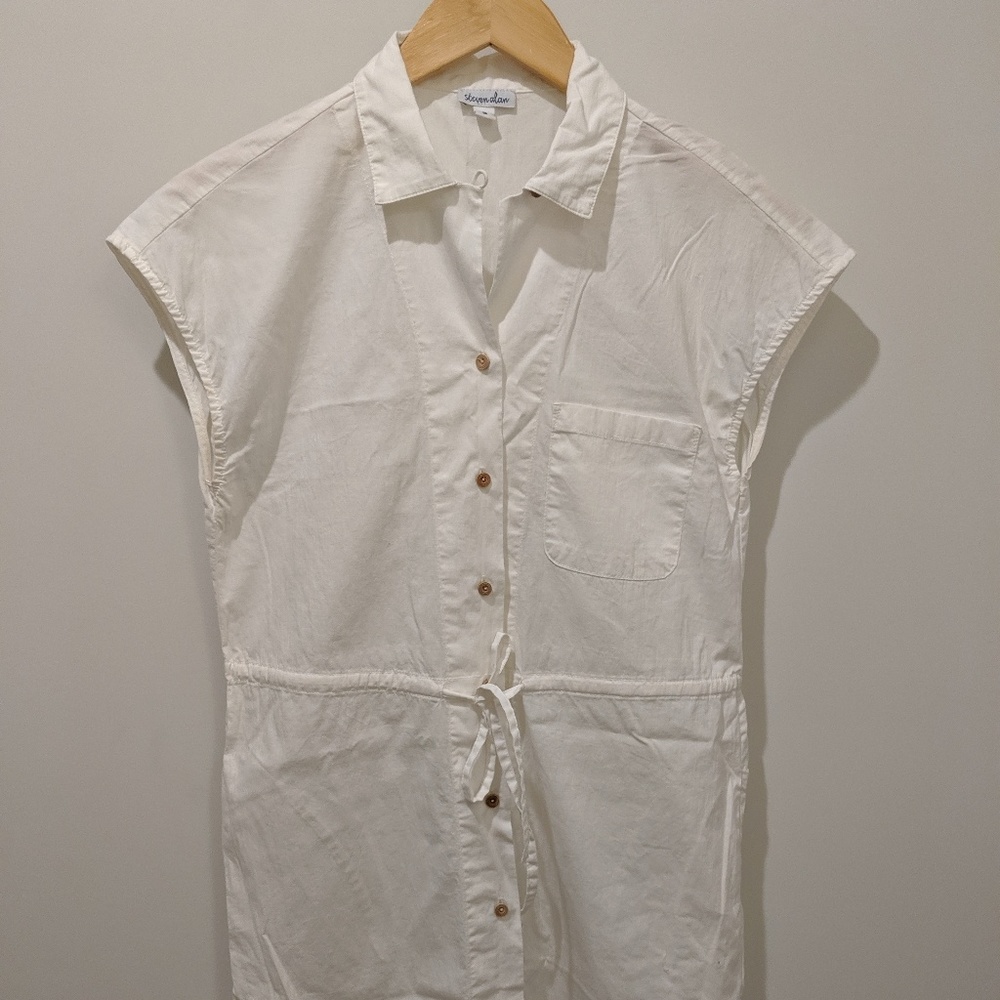 Steven Alan White Shirt Dress